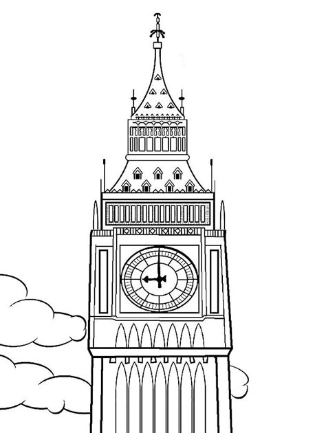 big ben coloring pages|printable picture of big ben.